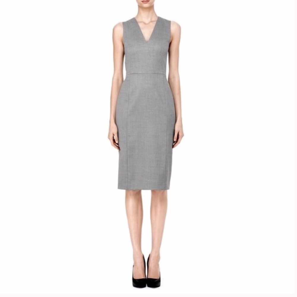 Theory Gorlisha dress in black/white twill size 6